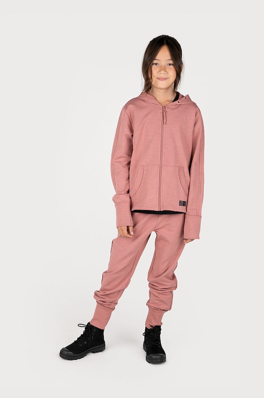 Coccodrillo pantaloni de trening pentru copii tricotaj roz ZC2120105EVG
