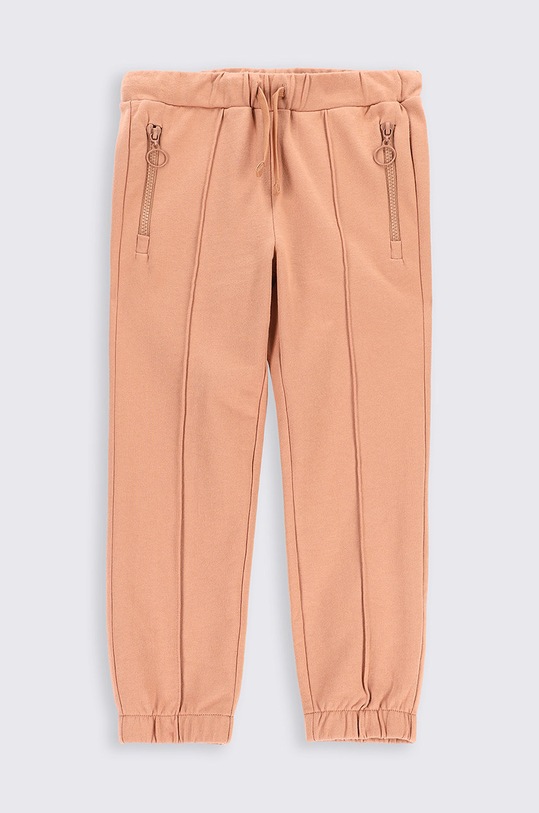 Coccodrillo pantaloni de trening din bumbac pentru copii ZC2120102AWK roz AW22