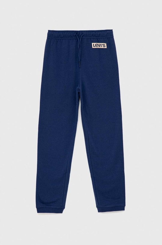 Levi's spodnie dresowe dziecięce dzianina granatowy 4EF646.