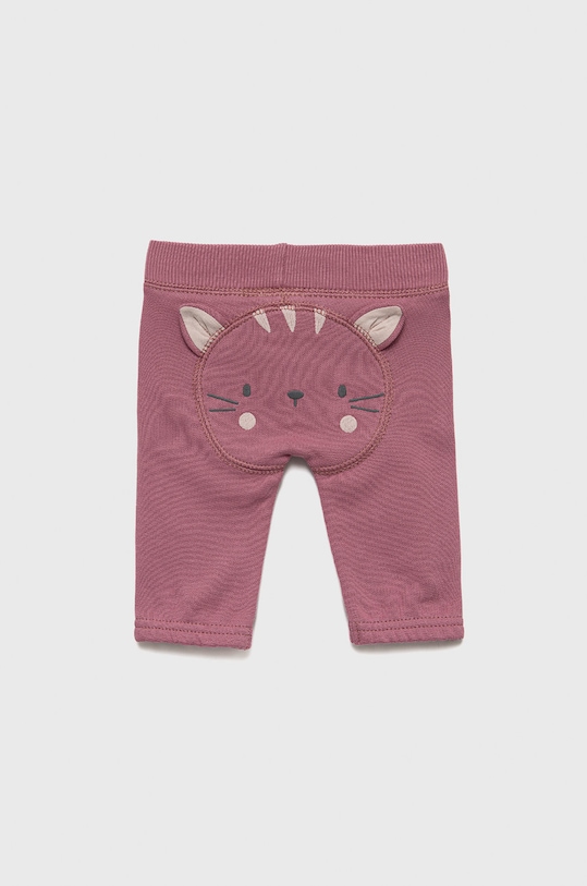 United Colors of Benetton spodnie dresowe bawełniane dziecięce 3J70AF009.W fioletowy AW22