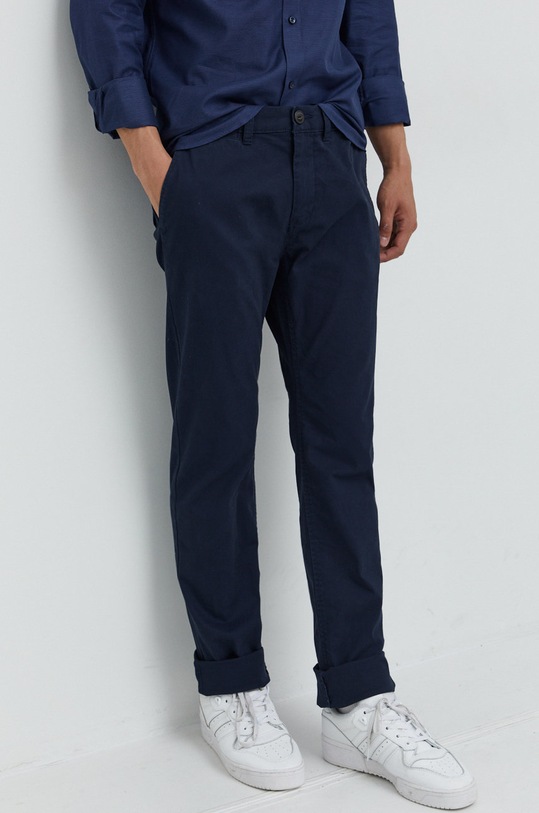 Tom Tailor spodnie z elastanem granatowy 1032865.10668