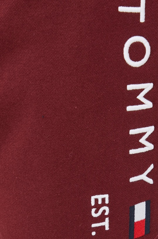 Tommy Hilfiger pantaloni de trening din bumbac burgundia MW0MW08388.9BYY