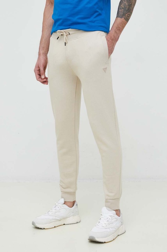 Guess pantaloni de trening tricotaj bej Z2YB22.KAIJ1