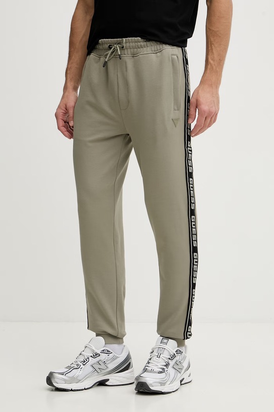 Guess spodnie dresowe zielony Z2YB19.K6ZS1