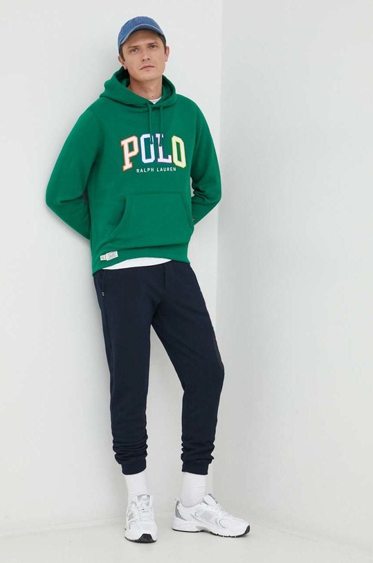 Paul&Shark spodnie dresowe bawełniane 12311884 granatowy AW22