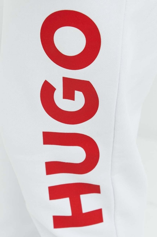 HUGO spodnie dresowe bawełniane biały 50473211