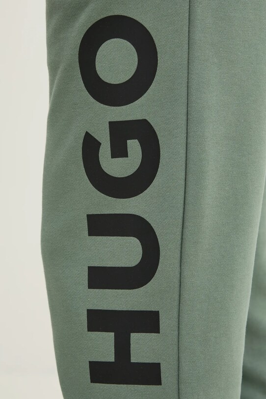 HUGO pantaloni de trening din bumbac verde 50473211