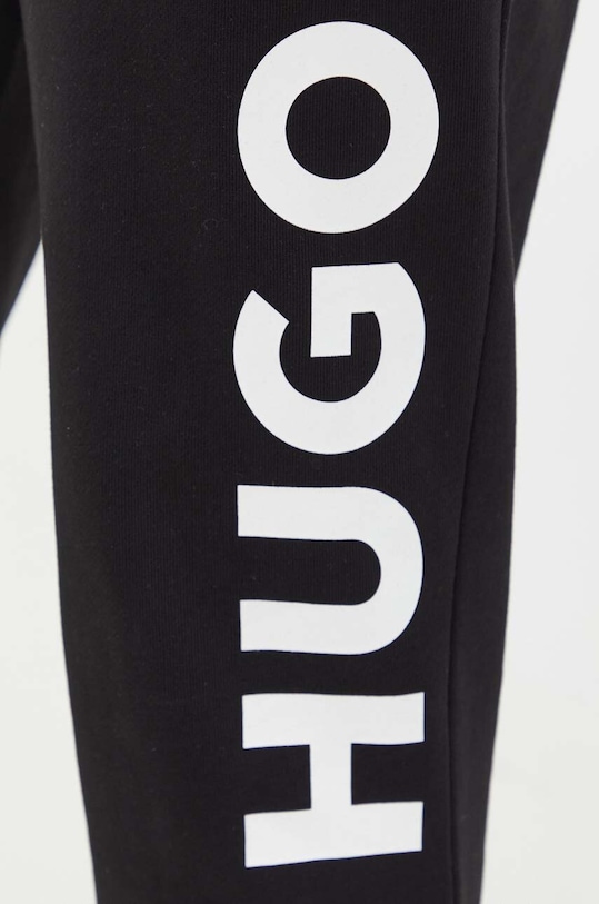 HUGO spodnie dresowe bawełniane czarny 50473211