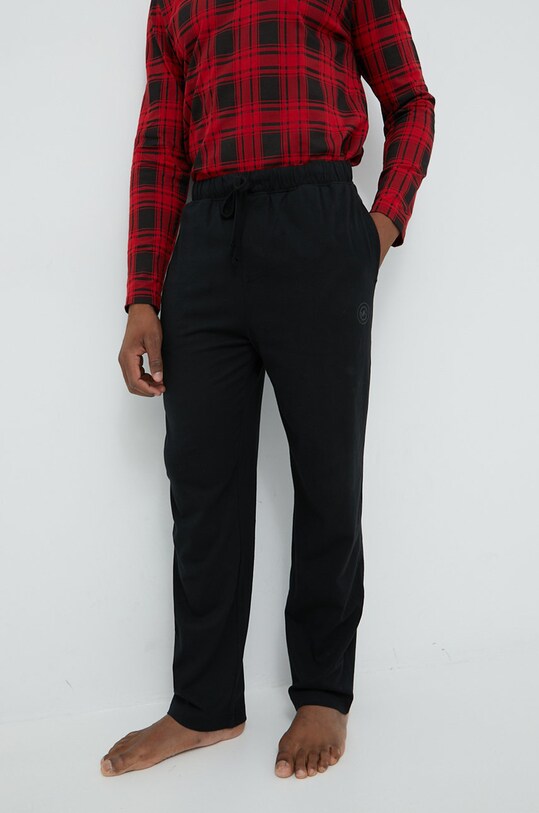 Michael Kors pantaloni de trening din bumbac bumbac negru 6F25P11011