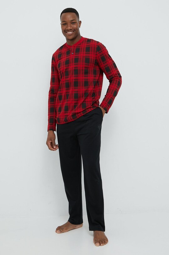 Michael Kors pantaloni de trening din bumbac 6F25P11011 negru AW22