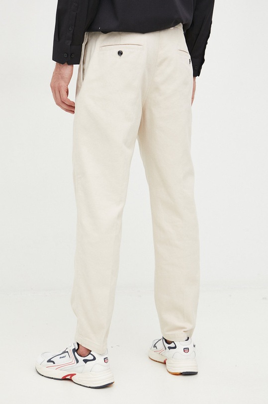 Odzież Emporio Armani spodnie bawełniane 6L1PD2.1NMLZ beżowy