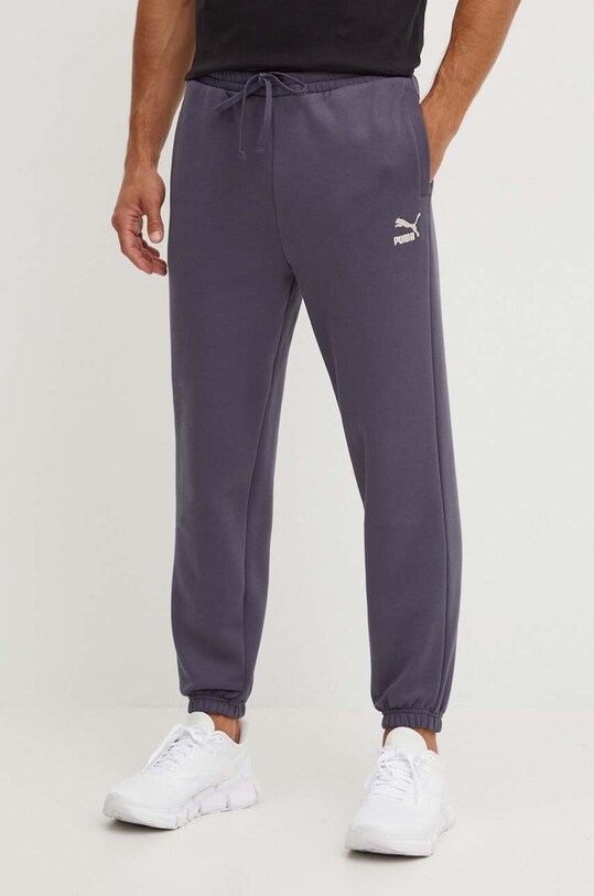 Puma pantaloni de trening tricotaj gri 535597