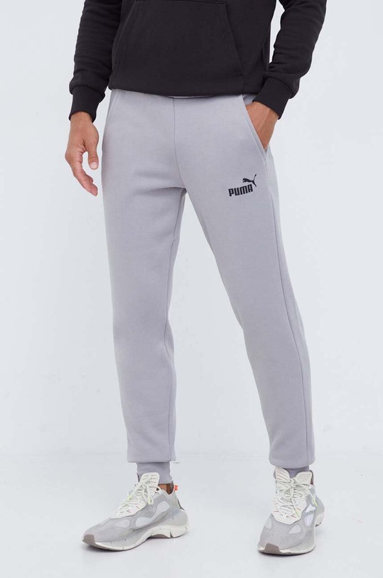 Puma spodnie dresowe dzianina szary 586715