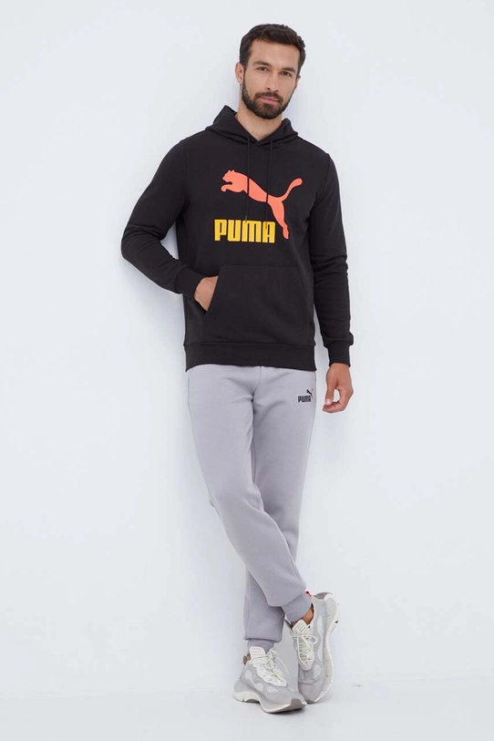 Puma spodnie dresowe 586715 szary AW24