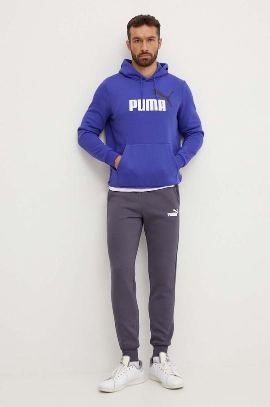 Puma pantaloni de trening 586715 gri AW24