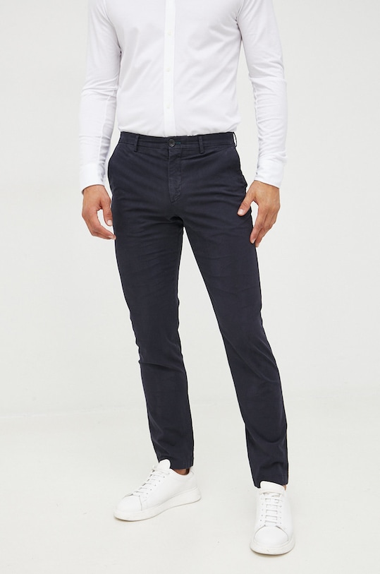 PS Paul Smith spodnie z elastanem granatowy M2R.922P.J21553