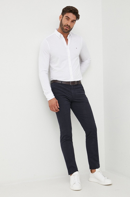 PS Paul Smith spodnie M2R.922P.J21553 granatowy AW22