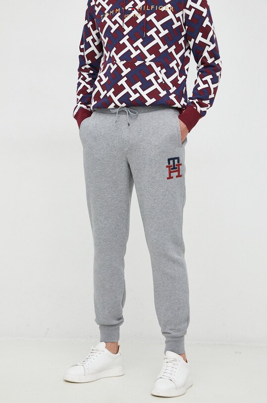 Tommy Hilfiger pantaloni de trening tricotaj gri MW0MW28208.9BYY