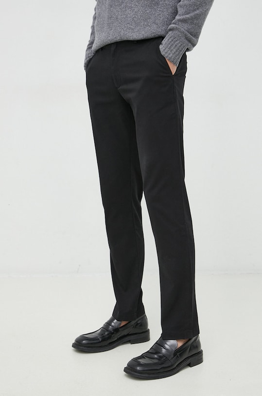 Nohavice Tommy Hilfiger chinos čierna MW0MW25964.9BYY