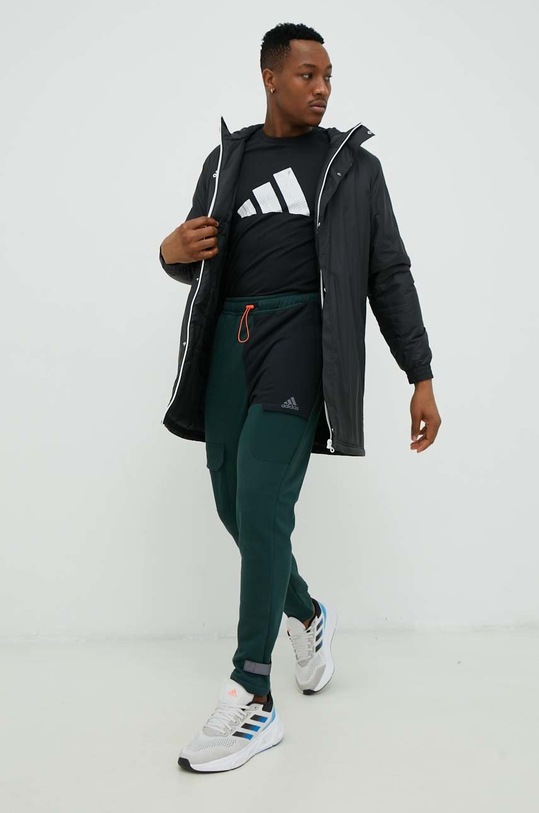 Tepláky adidas Performance X-City HI5373 tyrkysová AW22