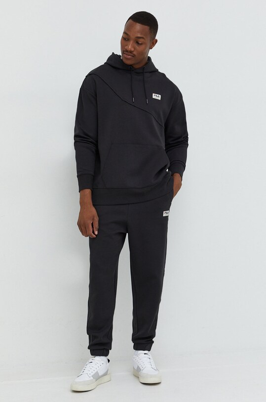 Fila spodnie dresowe dzianina czarny FAM0153