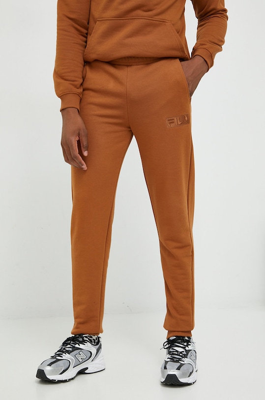 Fila spodnie dresowe FAM0160 brązowy AW22