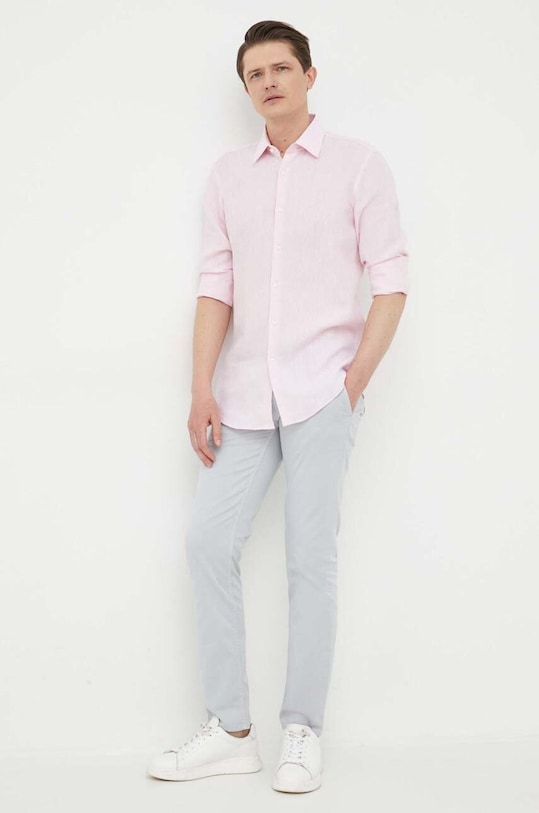 BOSS pantaloni CASUAL chinos gri 50470813