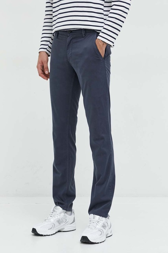 BOSS pantaloni chinos bleumarin 50470813