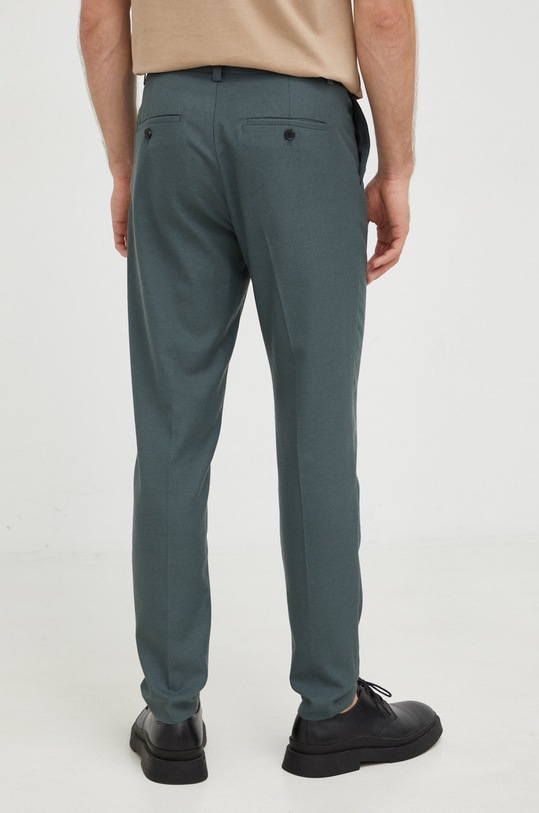 Odzież Samsoe Samsoe spodnie z domieszką wełny M00004131 zielony