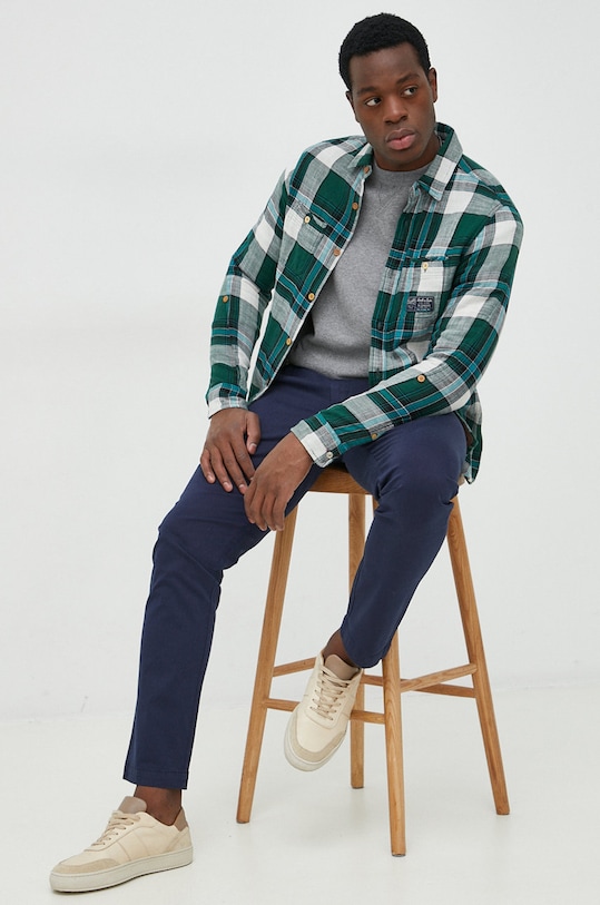 United Colors of Benetton spodnie 4VPNUF006.616 granatowy AW22