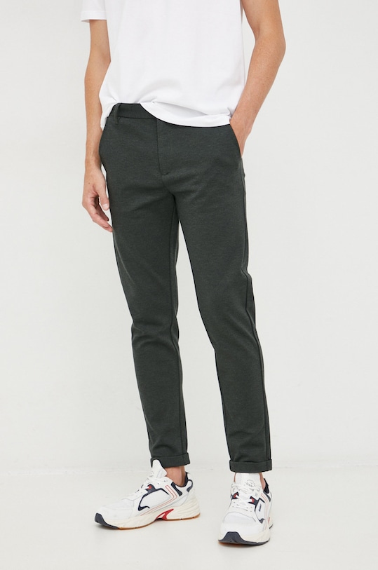 Lindbergh pantaloni uni negru 30.01007A.ARMYMIX