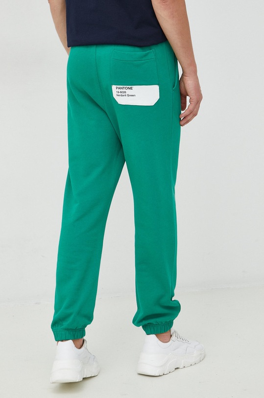 Odzież United Colors of Benetton spodnie dresowe bawełniane 3J68UF00I.256 zielony