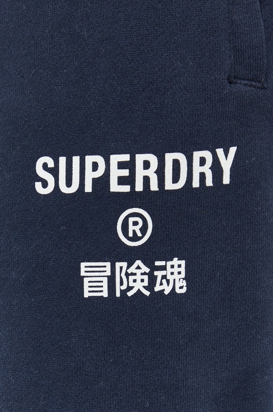 Superdry spodnie dresowe bawełniane granatowy M7010804B.98T