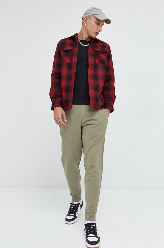 Superdry spodnie dresowe bawełniane M7010815A.GWK zielony AW22