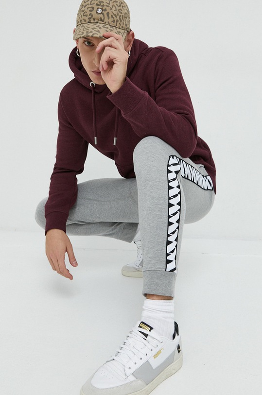 Tepláky Superdry M7010892A.07Q šedá AW22