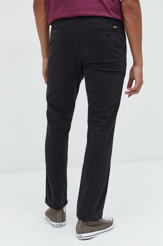 Odzież Superdry spodnie M7010936A.12A czarny