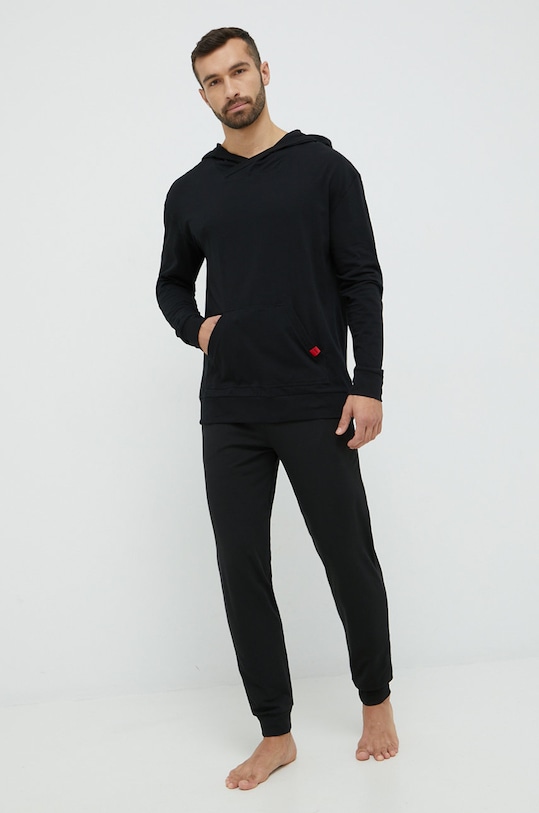 Παντελόνι πιτζάμας HUGO 50478926 μαύρο AW22