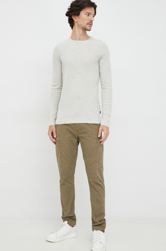 Βαμβακερό παντελόνι Polo Ralph Lauren 710877831002 πράσινο AW22