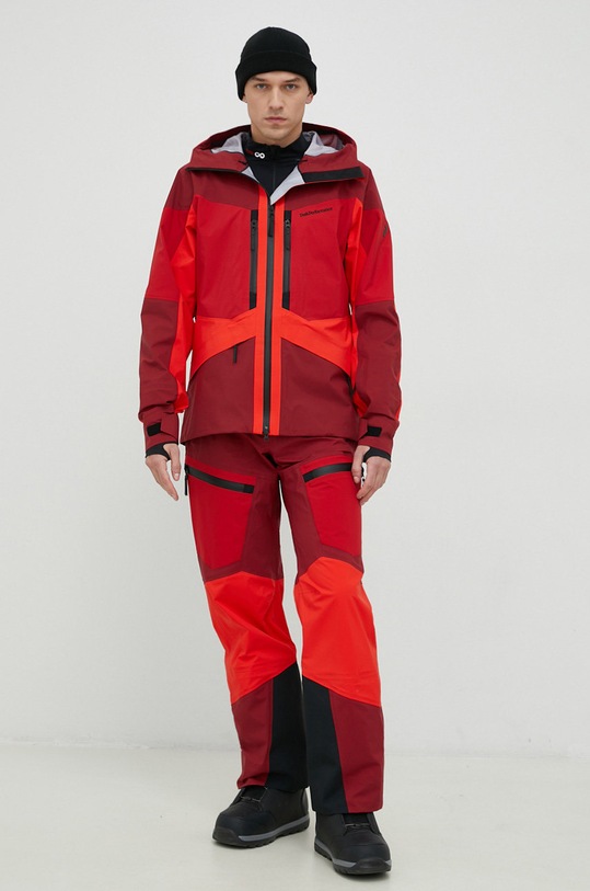 Nohavice Peak Performance Gravity GoreTex G78018 burgundské AW22