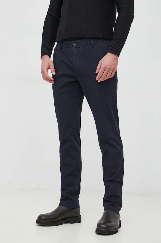Joop! spodnie z elastanem granatowy 30033342