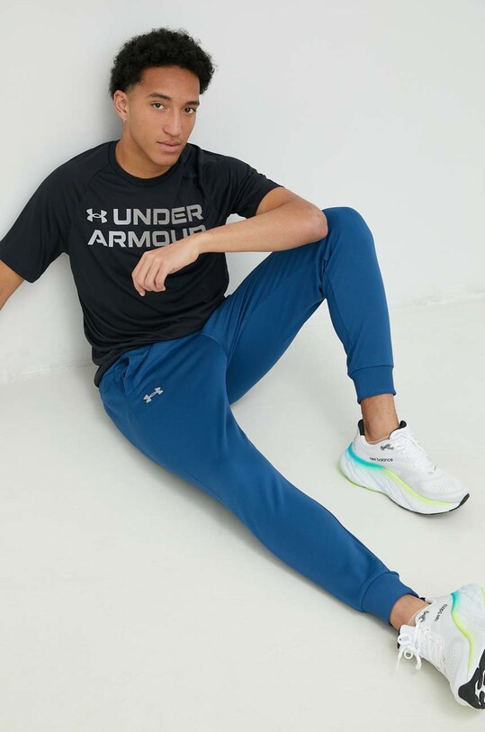 Under Armour spodnie dresowe Armour Fleece 1373362 granatowy AW24
