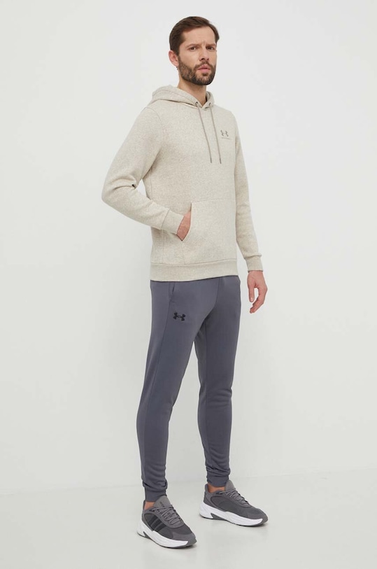 Under Armour spodnie dresowe Armour Fleece 1373362 szary AW25