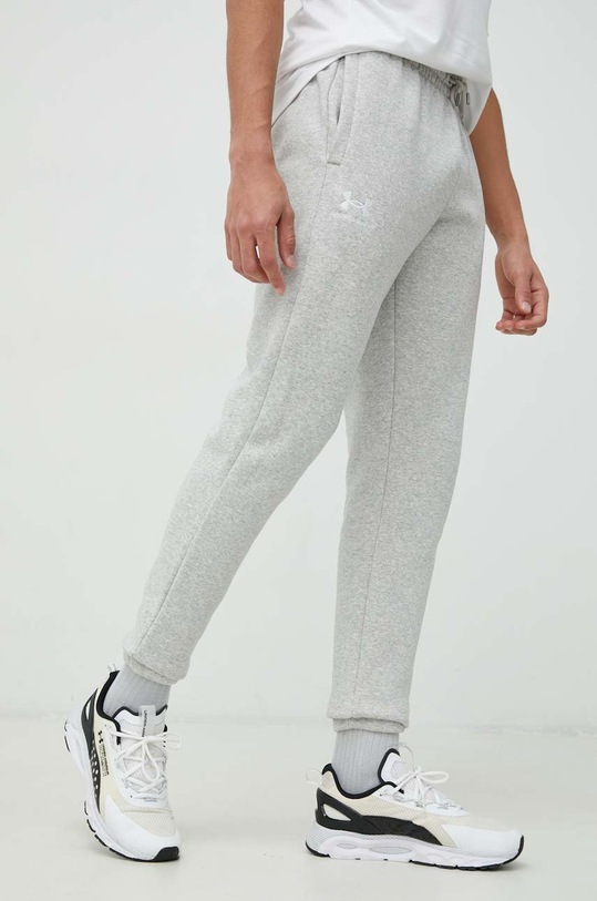 Under Armour pantaloni de trening tricotaj gri 1373882
