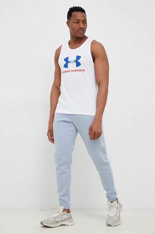 Under Armour spodnie dresowe 1373882 niebieski SS25