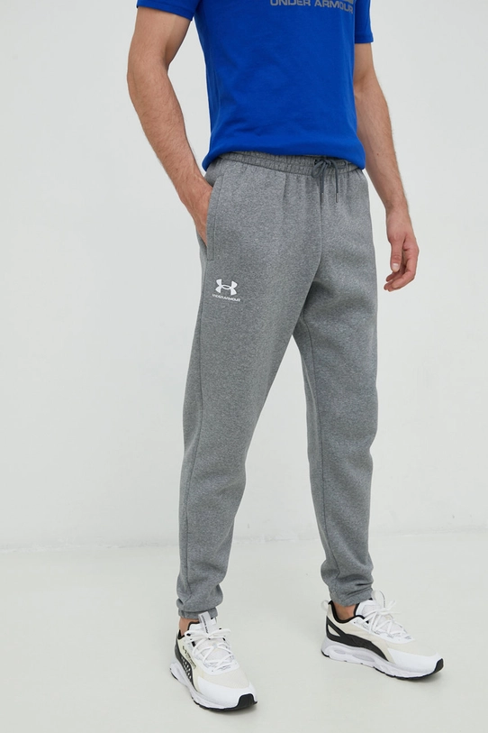 Under Armour pantaloni de trening tricotaj gri 1373882