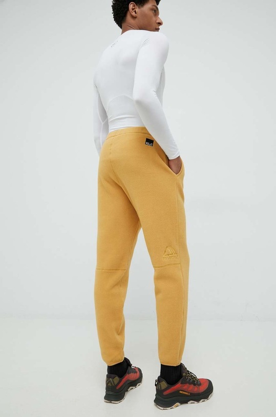 Tepláky Jack Wolfskin pletenina žlutá 1507591