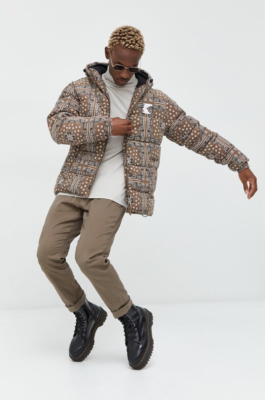 Abercrombie & Fitch spodnie KI130.2615.420 brązowy AW22