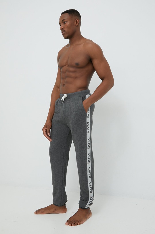 BOSS pantaloni de trening tricotaj gri BOSS.SEN.PANT