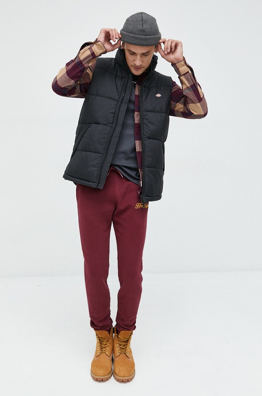 Tepláky Hollister Co. KI334.2970.510 burgundské AW22