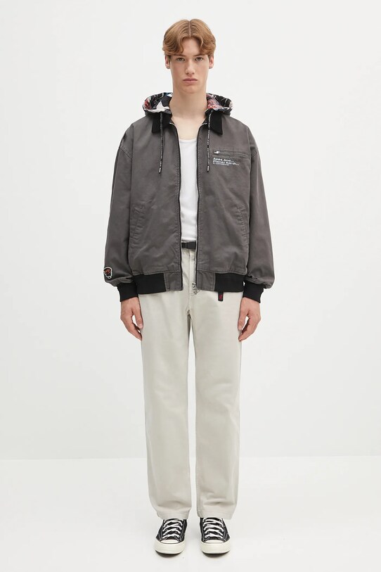 Gramicci pantaloni de bumbac Gramicci Pant G102.OGT gri